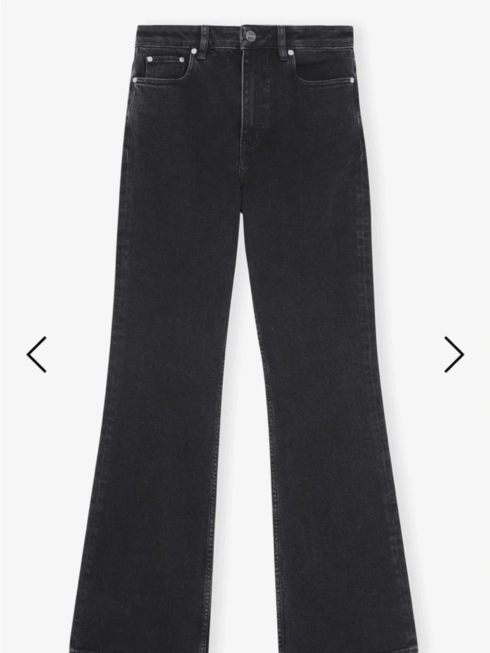 Ganni Black High-Rise Betzy Jeans